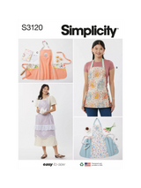 John Lewis Simplicity Aprons Sewing Pattern S3120- Buy online at McGrocer