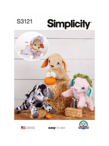 John Lewis Simplicity Baby Goat Plush Toy Sewing Pattern, S3121- Buy online at McGrocer