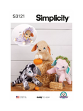 Simplicity baby goat plush toy sewing pattern 41cm (British brand)