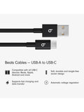 Beats braided USB-C cable 1.5m pack of 2 - British product