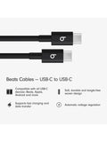 Beats USB-C woven cable pack of 2 bolt black 1.5m, imported from the UK
