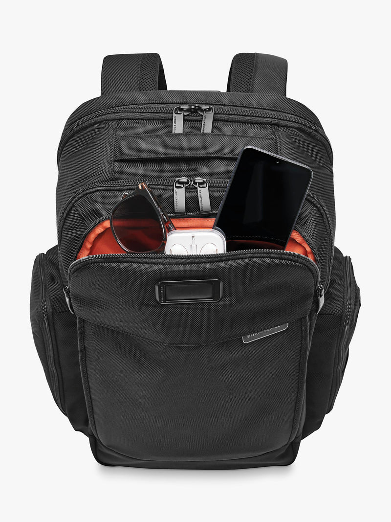 Briggs & Riley travel backpack Baseline 28L black, imported from the UK
