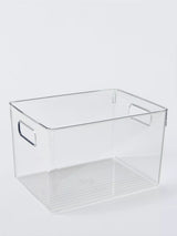 John Lewis Large Clear Plastic Storage Box with Handles- Buy online at McGrocer
