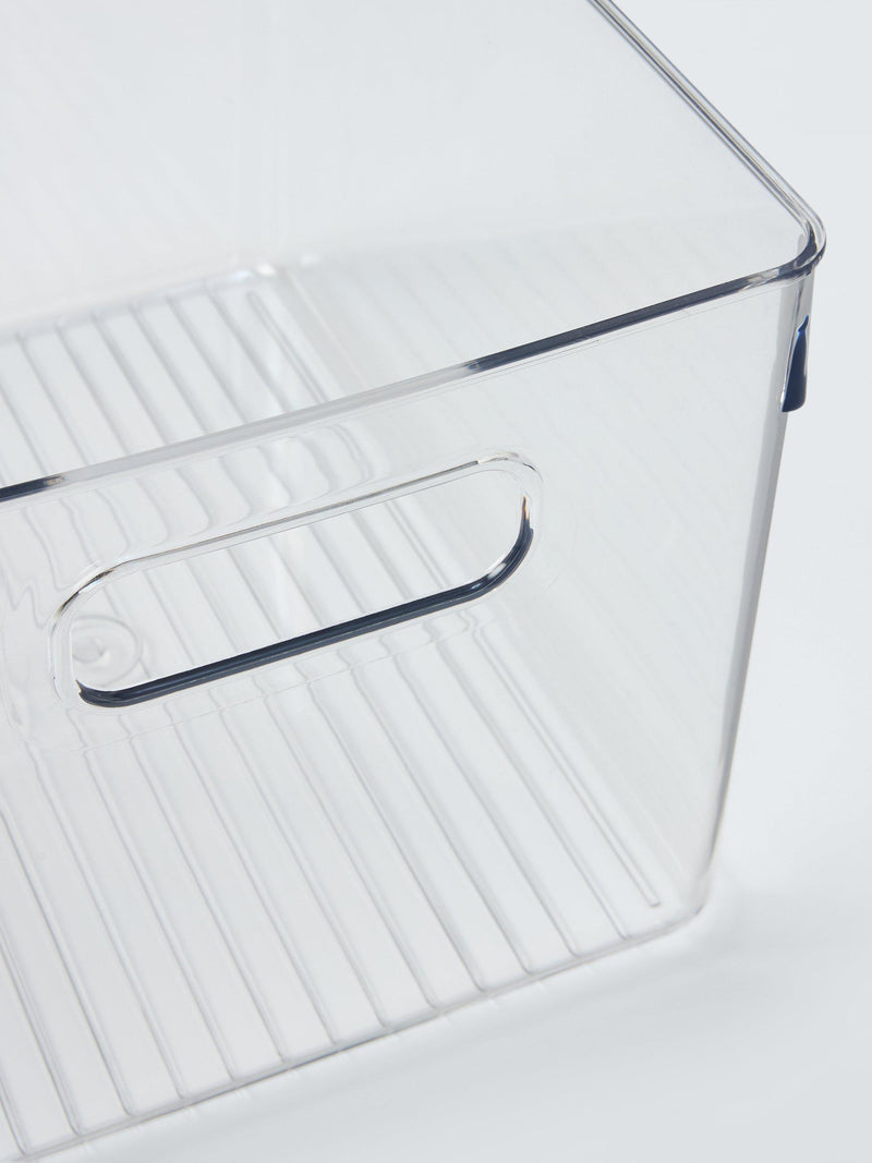 John Lewis clear plastic storage box large, UK version
