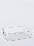 John Lewis clear plastic long storage box with handles, UK version