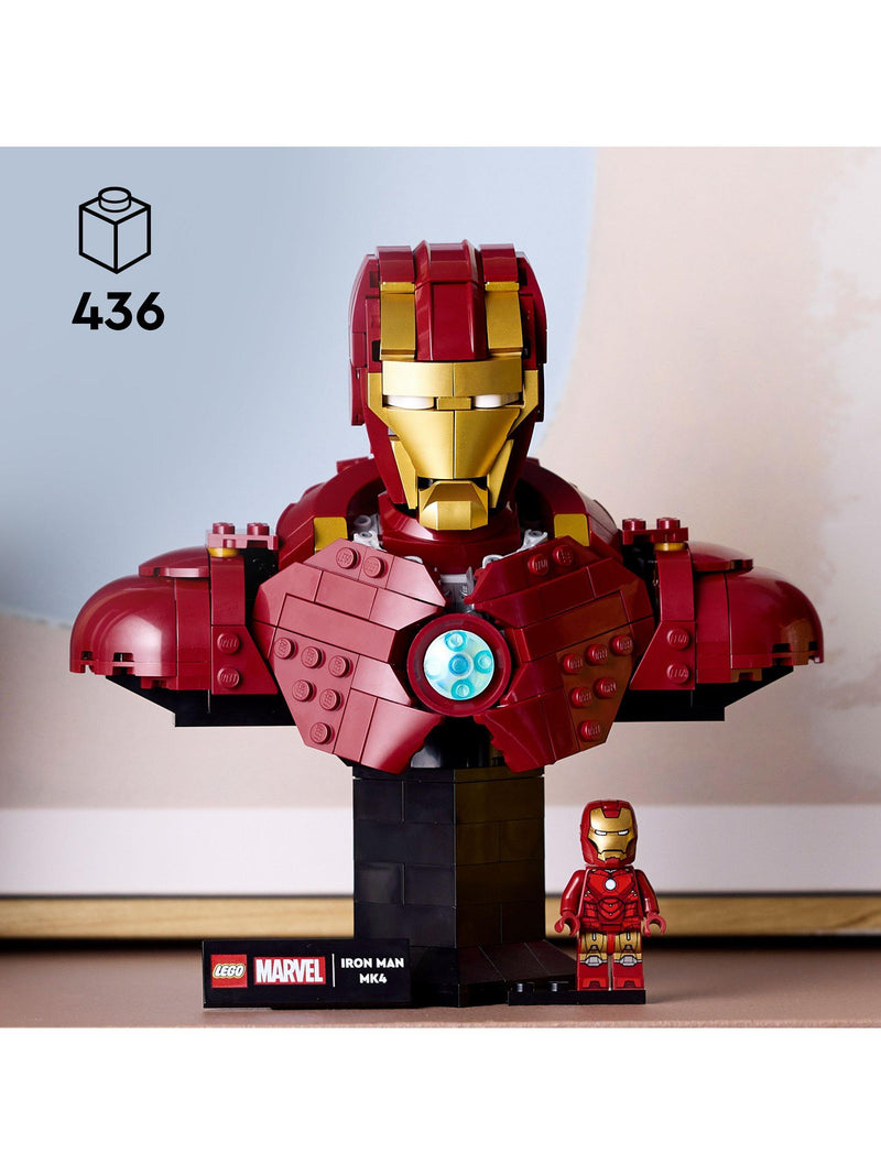 LEGO Iron Man MK4 bust 436 pieces, imported from the UK