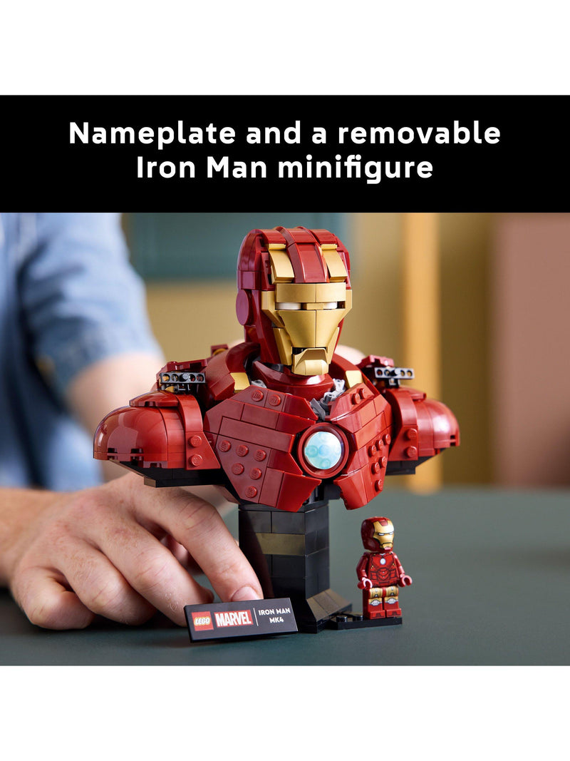 LEGO Iron Man MK4 bust 436 pieces, imported from the UK
