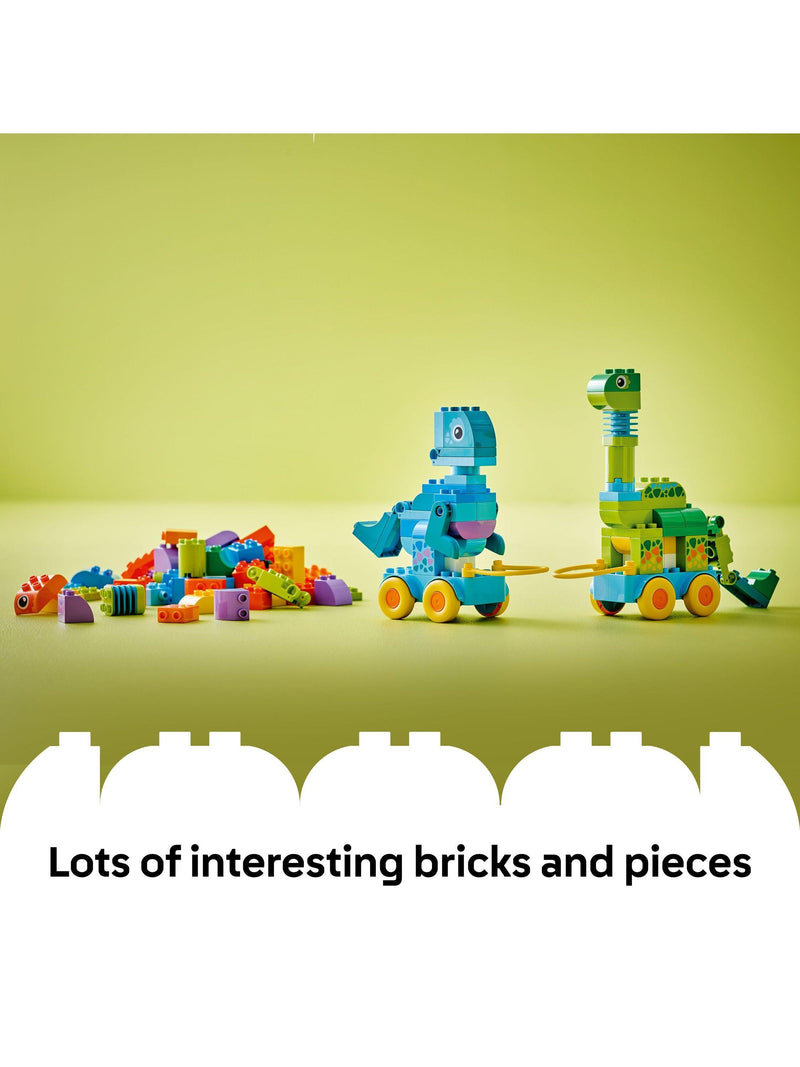 LEGO DUPLO 3-in-1 dinosaurs on wheels 108 pieces - British product