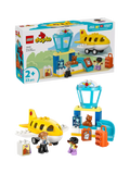 LEGO DUPLO airport playset for toddlers with figures and airplane, UK version