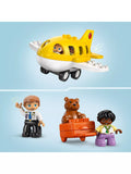 LEGO DUPLO airport playset for toddlers with figures and airplane, UK version