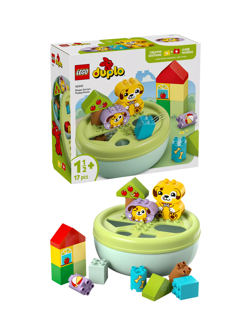 LEGO DUPLO Shape Sorter Puppy House toy, UK version