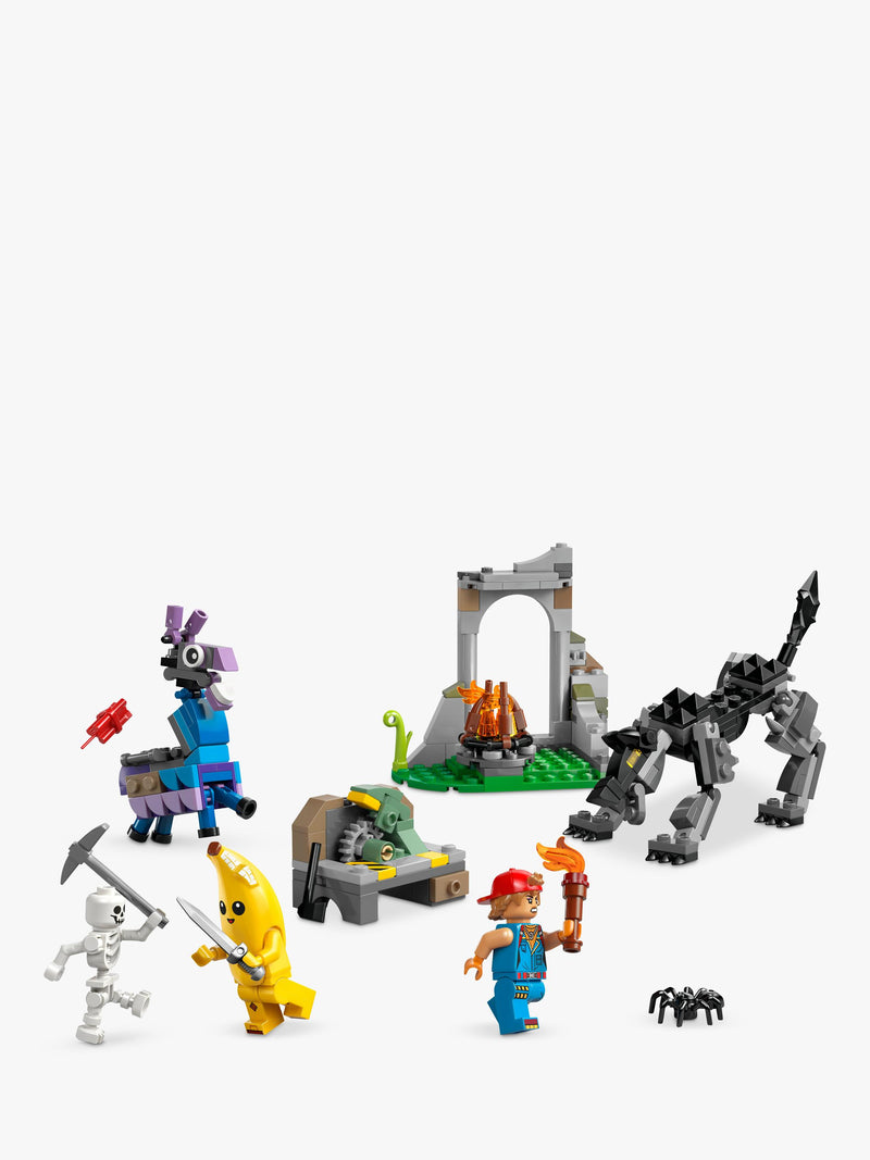 LEGO Fortnite Peely & Sparkplug's Camp building set - British product