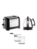 Dualit Lite kettle and toaster set black (British brand)