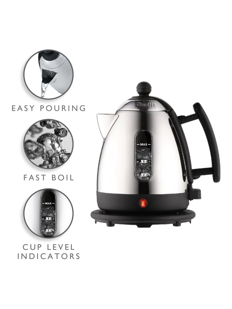 Dualit Lite kettle and toaster set black (British brand)