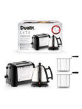 Dualit Lite kettle and toaster set black (British brand)