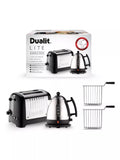 Dualit Lite kettle and toaster set black (British brand)