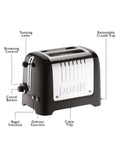 Dualit Lite kettle and toaster set black (British brand)