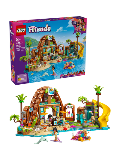 John Lewis LEGO Friends Family Vacation Beach Resort 42673 Building Set- Buy online at McGrocer