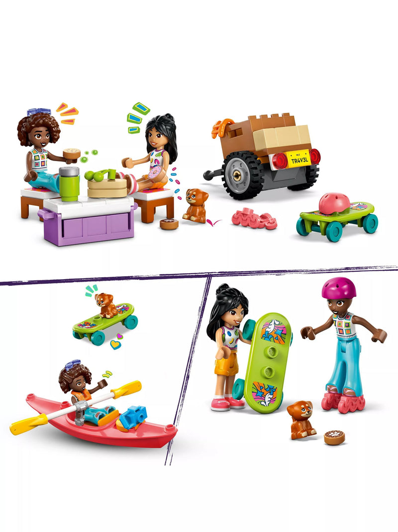 LEGO Friends road trip car with trailer minidolls, UK version