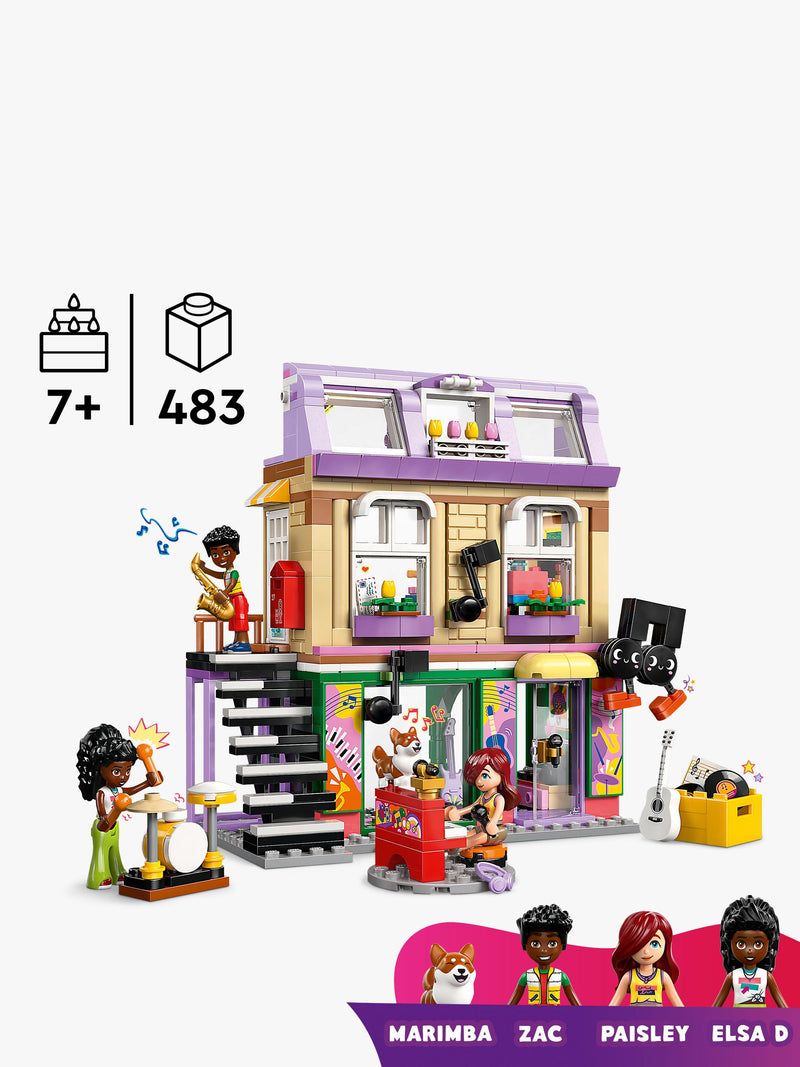 LEGO Friends Music Store and Apartment 483-piece building set, UK version