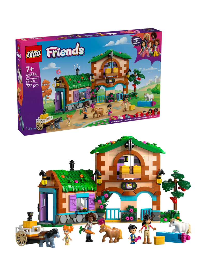 LEGO Friends Pony Ranch building set 727 pieces (British brand)