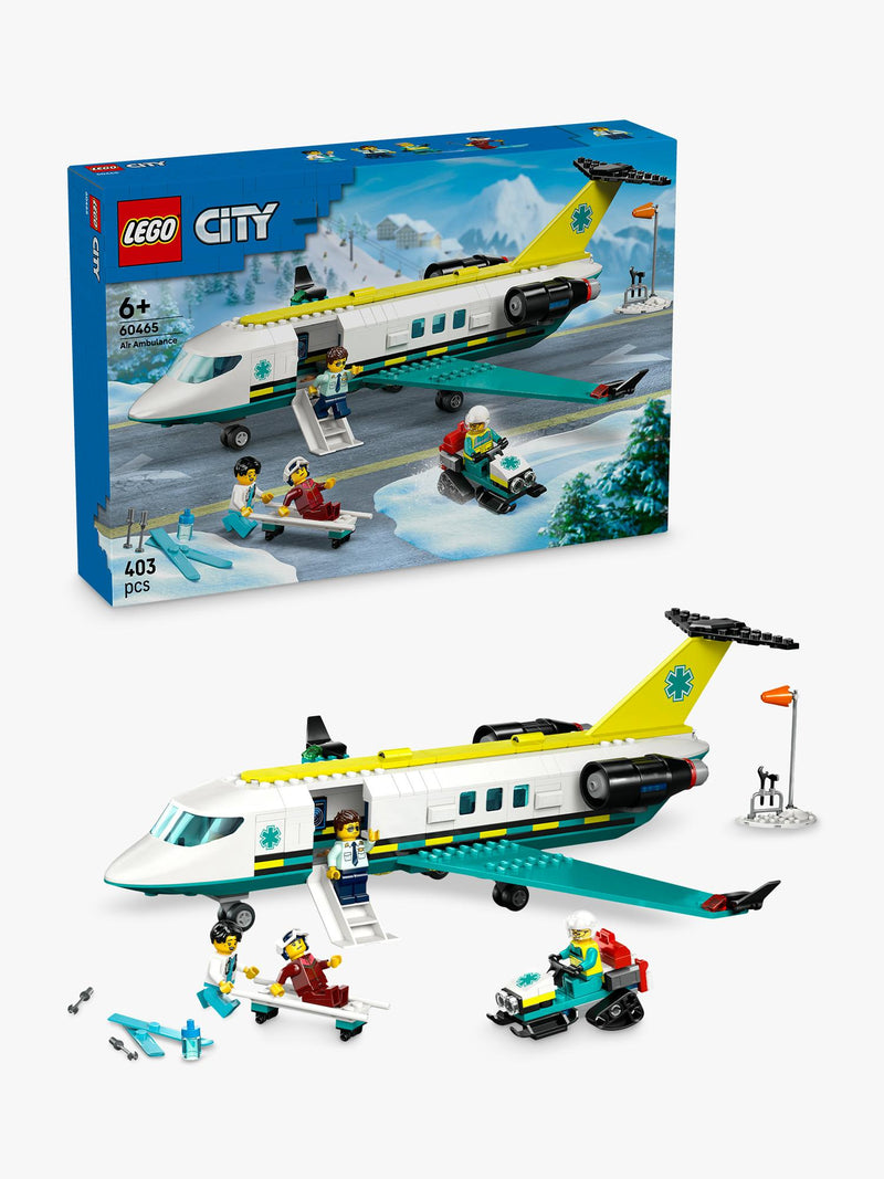 LEGO City Emergency Air Ambulance Airplane building set, UK version