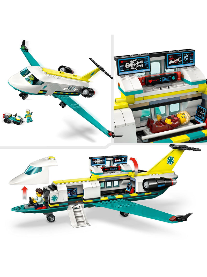 LEGO City Emergency Air Ambulance Airplane building set, UK version