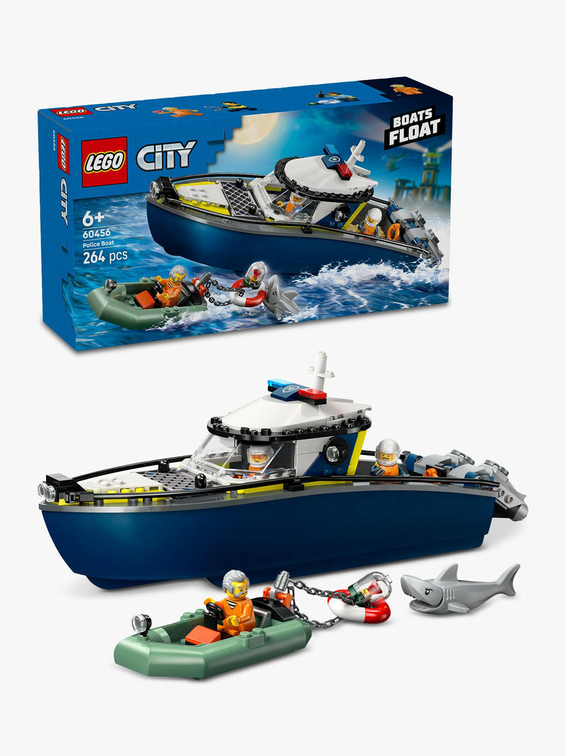 LEGO City Police Boat Chase building toy set, UK version