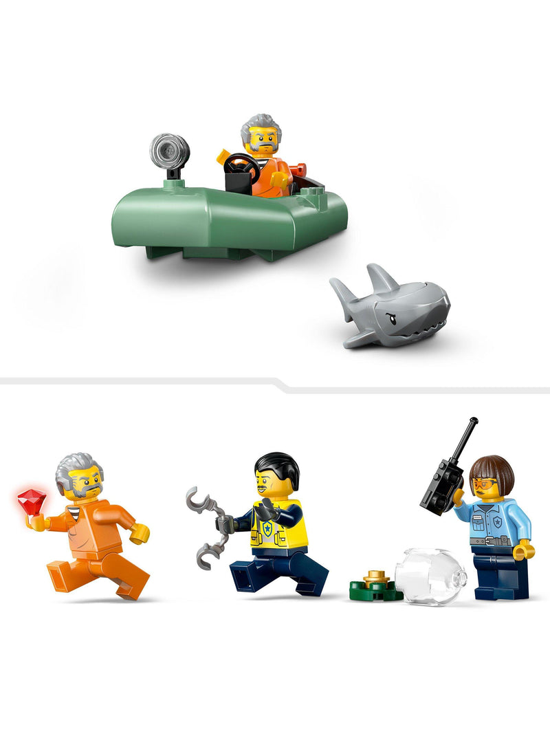 LEGO City Police Boat Chase building toy set, UK version
