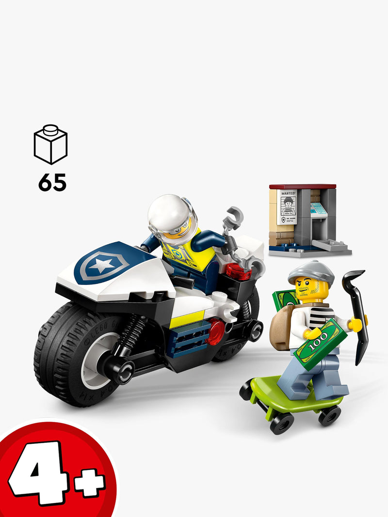 LEGO City Police Motorcycle Chase toy set, UK version