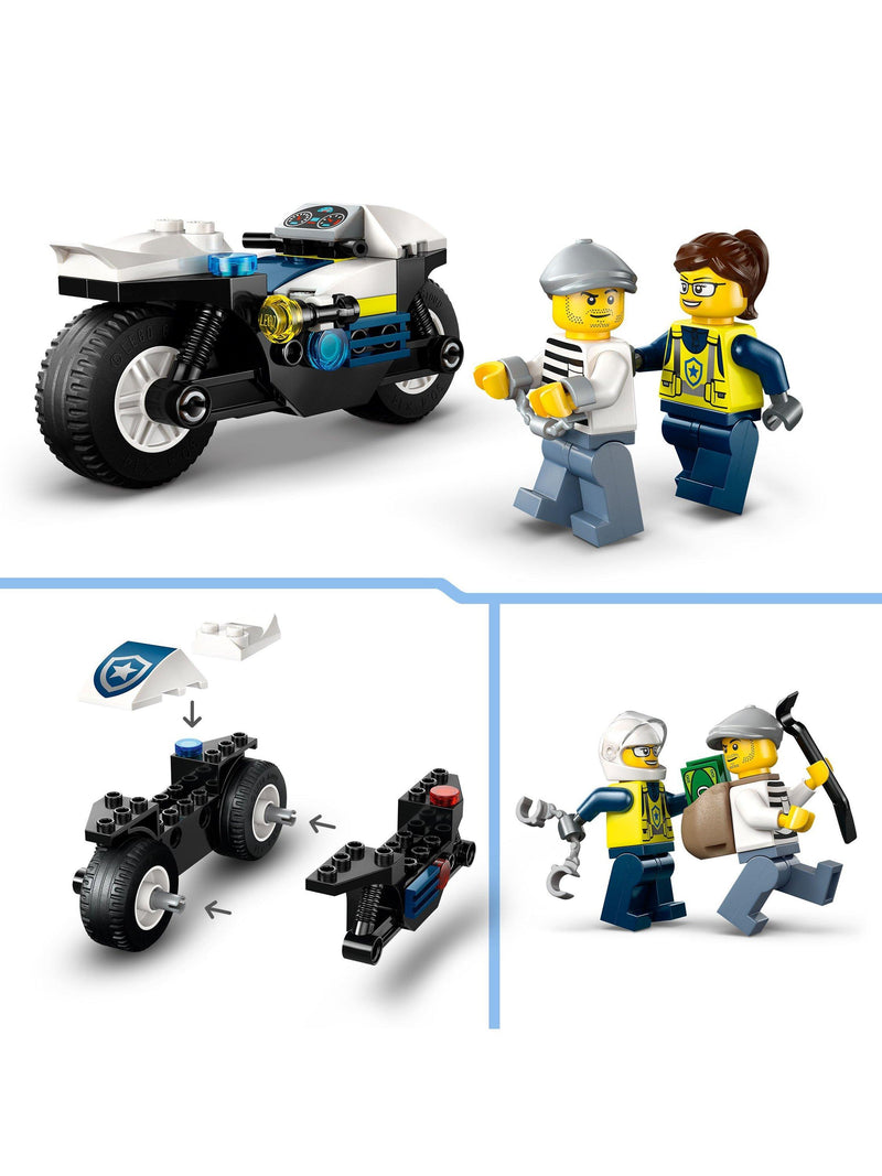 LEGO City Police Motorcycle Chase toy set, UK version