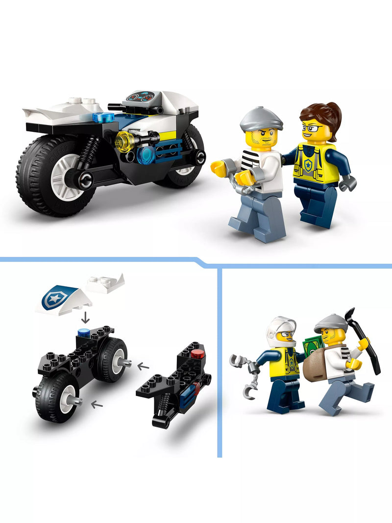 LEGO City Police Motorcycle Chase toy set, UK version