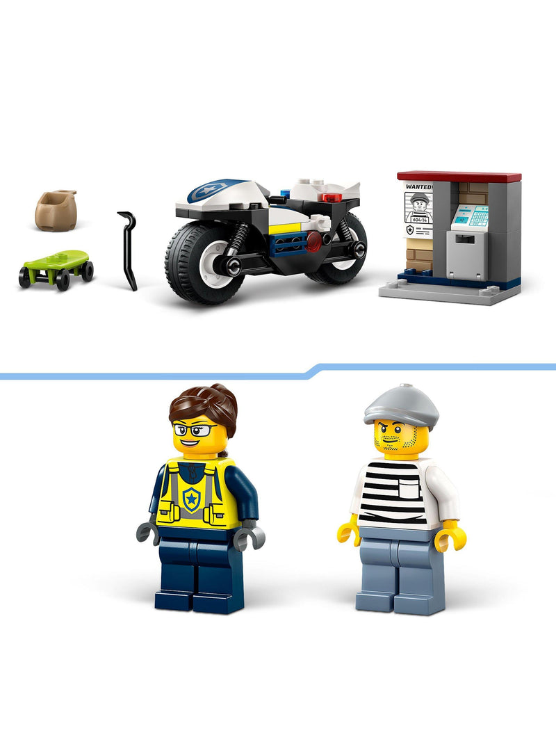 LEGO City Police Motorcycle Chase toy set, UK version