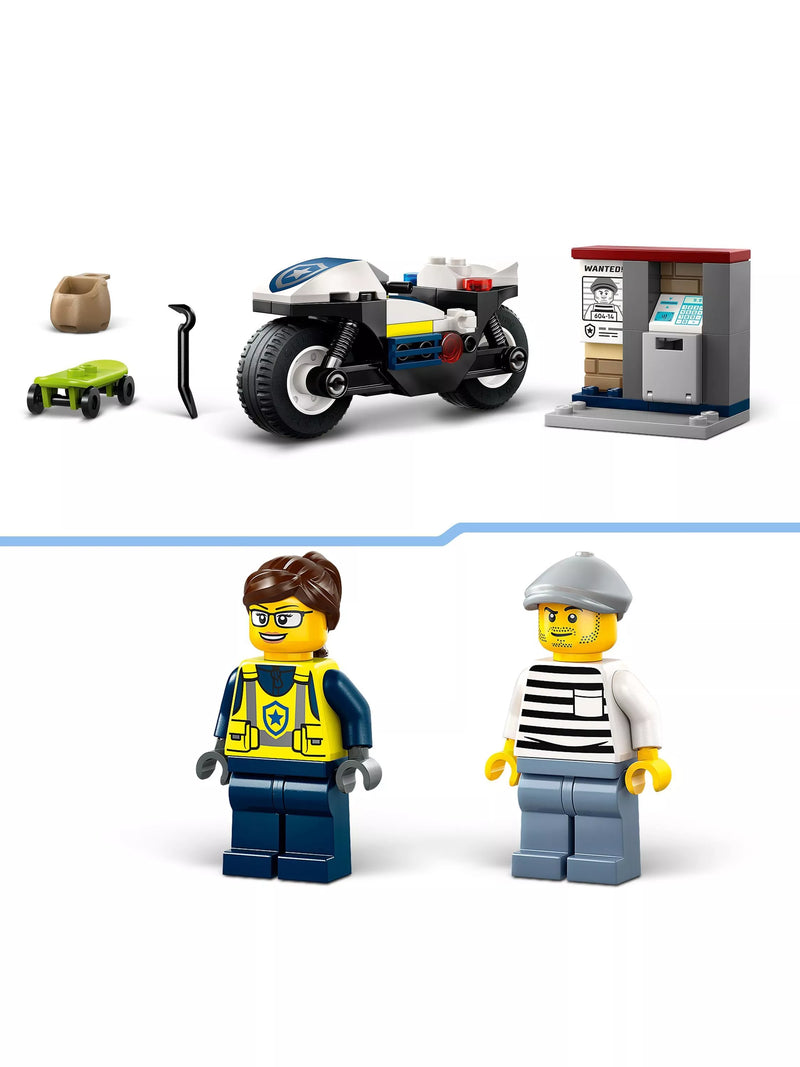 LEGO City Police Motorcycle Chase toy set, UK version