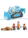 LEGO City Yellow Bulldozer construction vehicle toy, UK version
