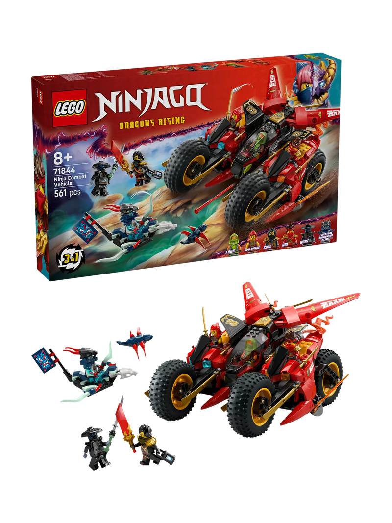 LEGO NINJAGO Ninja Combat Vehicle building set 561 pieces, UK version