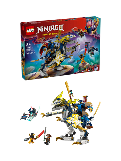 LEGO NINJAGO Rogue's Mech Dragon Rider 71843 Toy Building Set