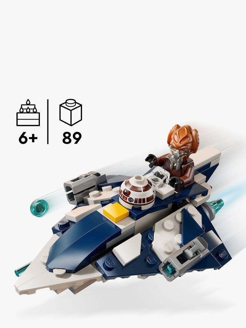LEGO Star Wars Plo Koons Jedi Starfighter Microfighter 89-piece building set, UK version