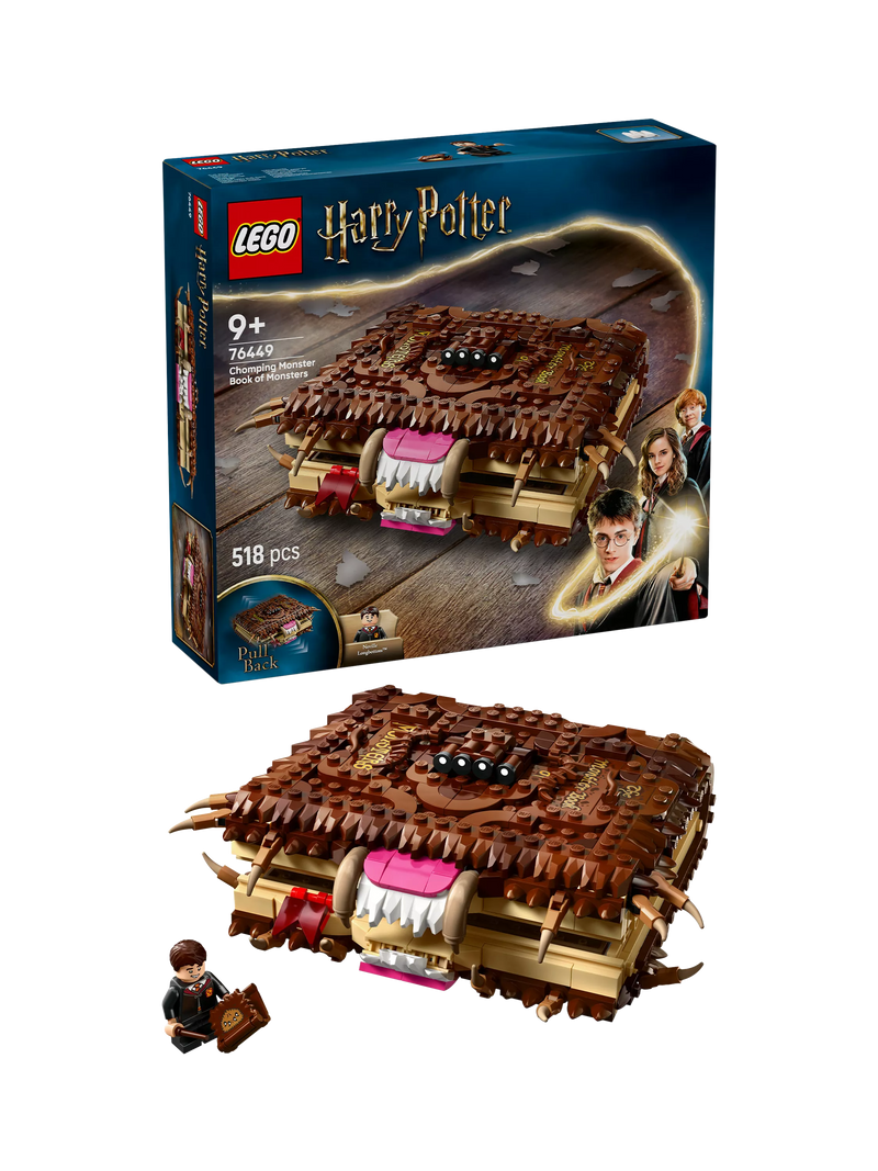 LEGO Harry Potter Chomping Monster Book 518pcs, imported from the UK