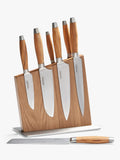 Le Creuset magnetic oak wood knife block (British brand)