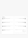 Letts A6 Conscious week to view 2026 diary in slate, UK version