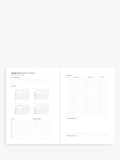 Letts A6 Conscious week to view 2026 diary in slate, UK version