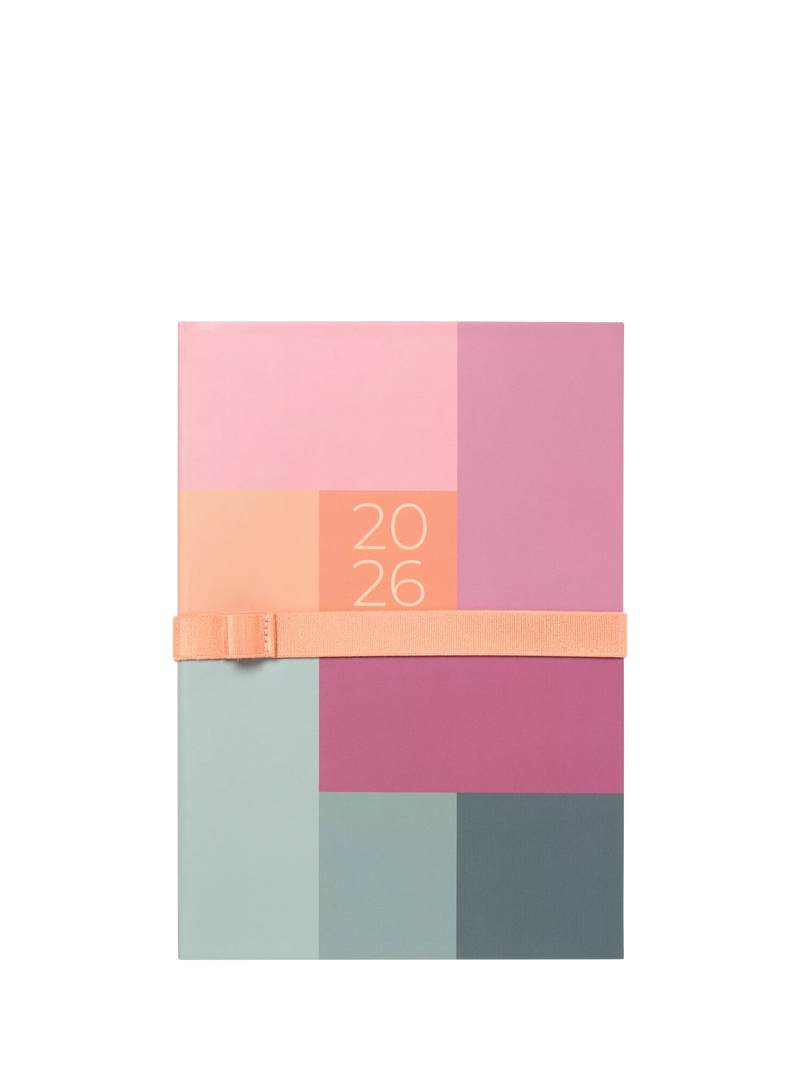 Letts Gradient Week to View Diary Rose A5, imported from the UK