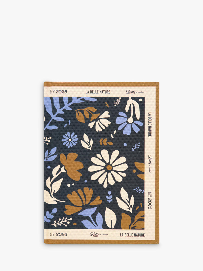 Letts A6 La Belle Nature Week To View 2026 Diary Bleu