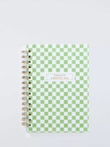 John Lewis John Lewis A5 Week to View 2026 Wiro Diary, Green Check- Buy online at McGrocer