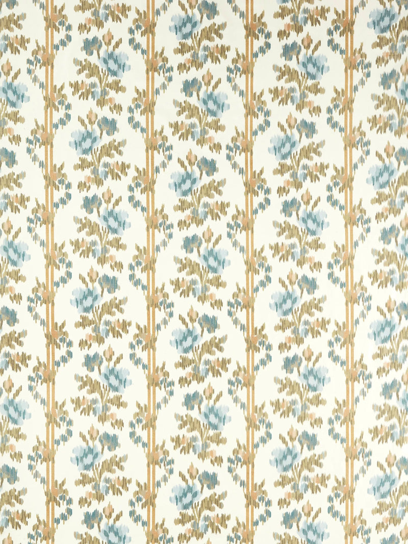 Sanderson Apothecary Rose floral stripe fabric (British brand)
