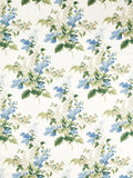 Sanderson Delphinium & Lilac floral furnishing fabric, imported from the UK