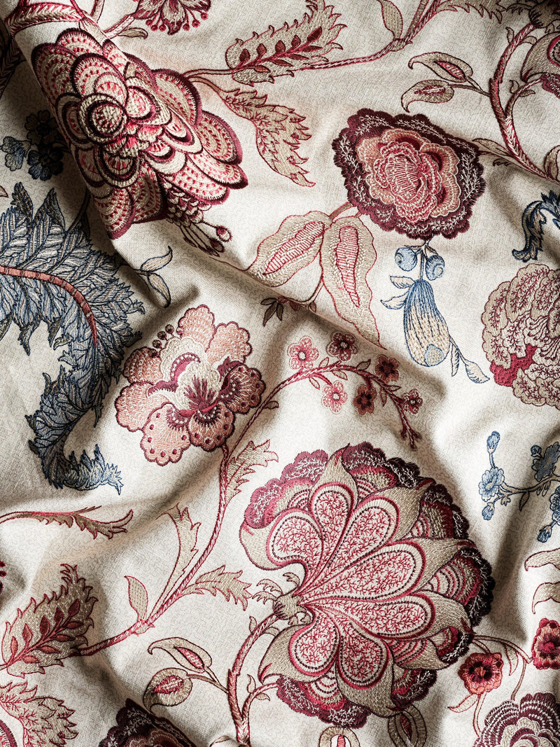 Sanderson Salisbury embroidered furnishing fabric - British product