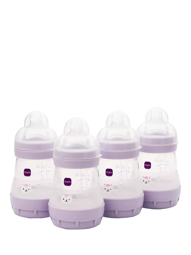MAM Easy Start Anti-Colic Self-Sterilising Baby Bottles 160ml Pack of 4