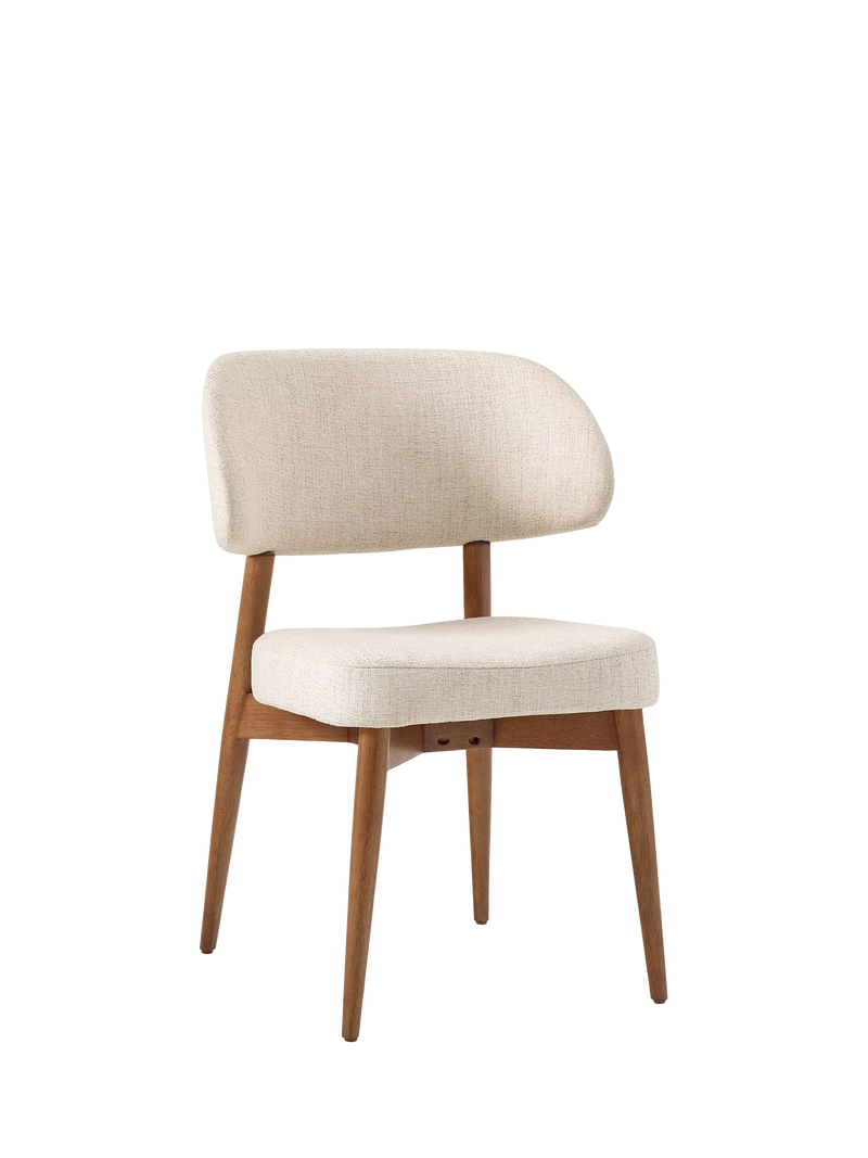 West Elm Hyde dining chair in sand fabric, UK version